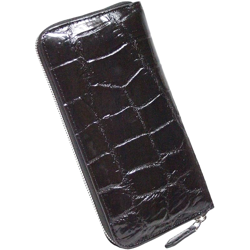 

[Berkut] black crocodile long wallet men s ladies genuine crocodile long wallet genuine leather Genuine leather leather crocodile crocodile leather