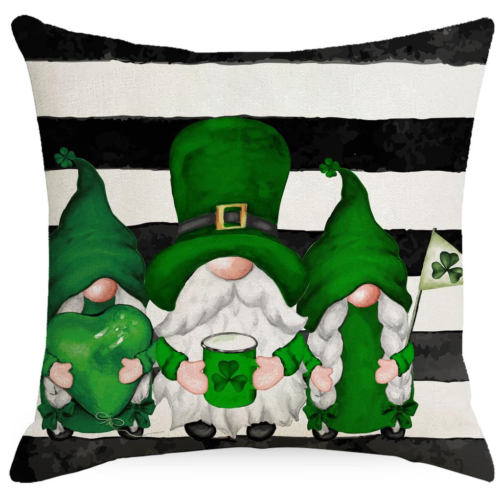 St. St. Patrick's Day Kissenbezug Leinen Druck Zuhause Kissenbezug Wohnzimmer Sofa Schlafzimmer Kissenbezug