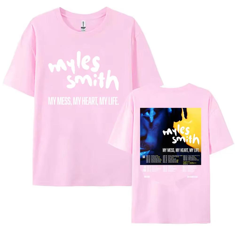 My Mess My Heart My Life Tour 2026 Tees Myles Smith Design Graphic Merch TShirt Unisex Unisex Tshirt Graphic Clothing Unisex L
