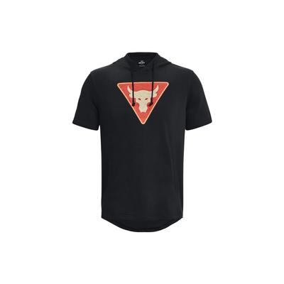 Camiseta de Manga Corta con Capucha Estampado Toro Hombre Tops Negro 1378019-001