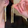 Women Elegant Fashion Snake Bone Chain Knotted Tassel Earrings Show Magazine Style Personalized Women's Jewelry Earrings Gifts