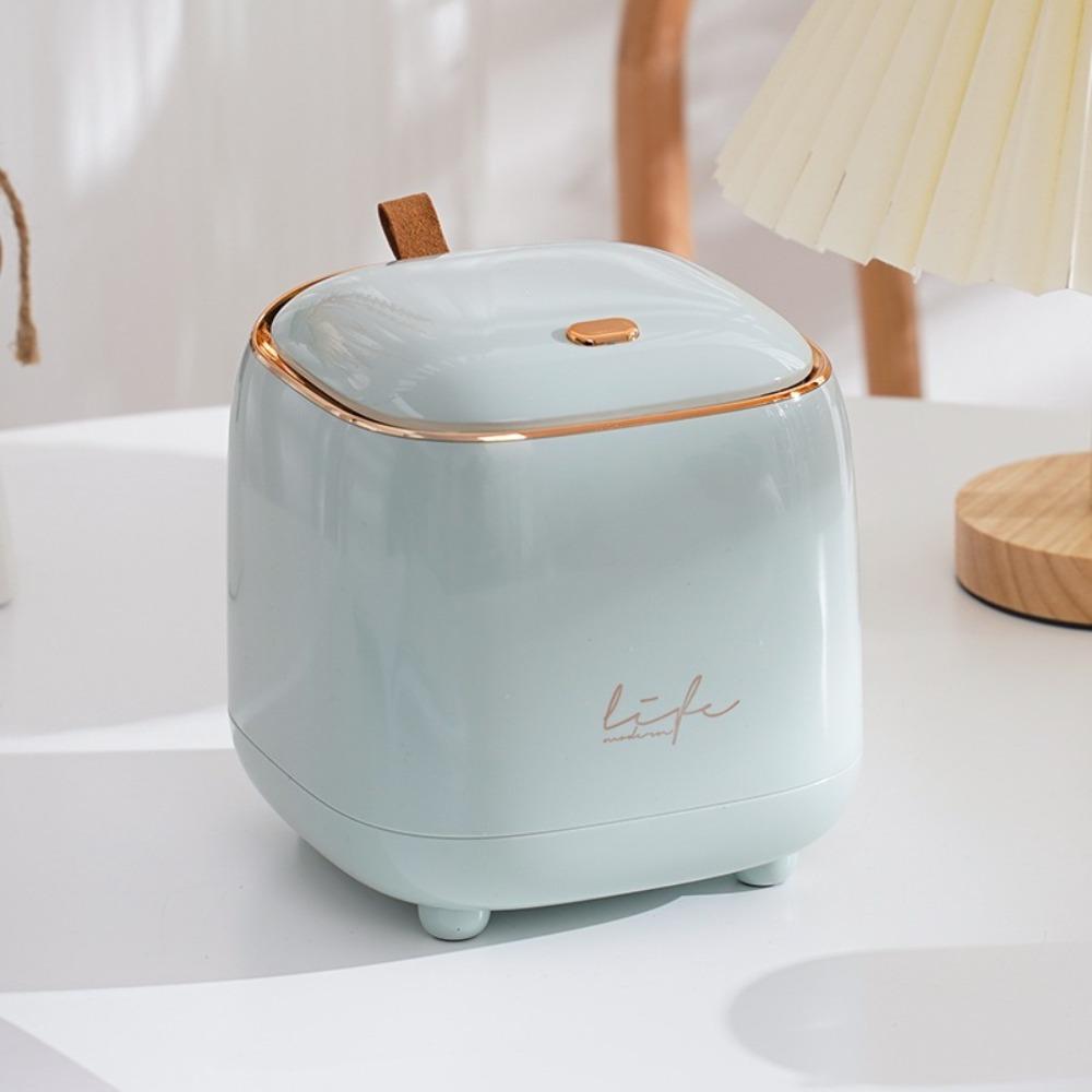 Large Opening Desktop Trash Can Double-layer Design Mini Waste Bin  Coffee Table