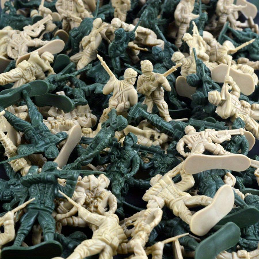 36pcs 5cm Mini Soldier Model Military Sand Table Decoration War Simulation Accessories Army Themed Party Decor