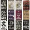 Vintage World Wine Metal Sign Plaque Whiskey Painting Alcohol Poster for Bar Club Man Cave Wall Decor Retro Pub Decoration