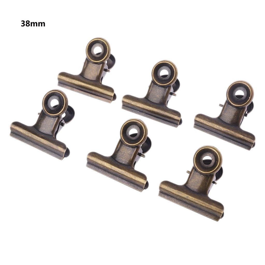 

6 шт. Нержавеющая сталь бумага для писем фото файл клип для запечатывания пакетов стационарный 38