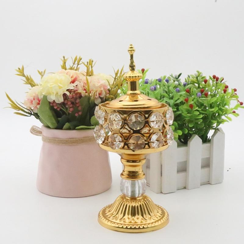 Gold Vintaged Frankincense Holder Stand For Aromatherapies Home Church Decoration