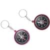 Colorful Plastic Compass Keychain for Kids' Science Experiments and Outdoor Learning