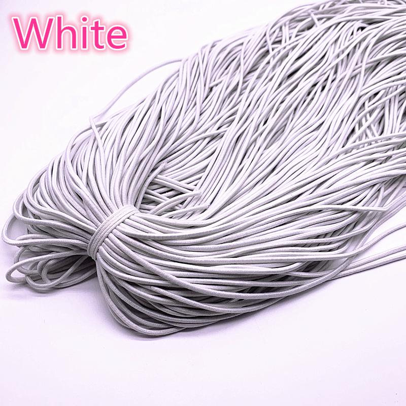New 1.0-3.0mm High Elastic Round Elastic Band Rubber Band Elastic Cord for Jewelry Making Diy Accessories 1.5mm(5yards)