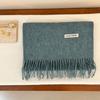 South Korea Dongdaemun Purchasing 111Wool Solid Color Fringed Scarf Women's Autumn and Winter Warm Scarf Ins