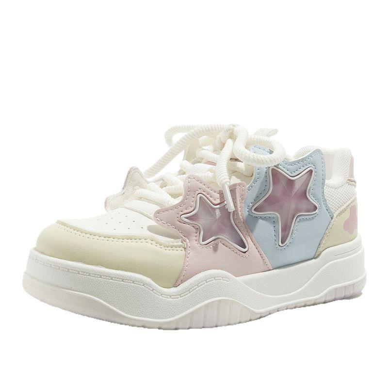 Belle star thick baseplate shoes niche original design spring new bread shoes
