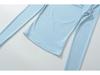 Pure Desire Two-Piece Illusion Square Neck Long Sleeve Slimming Top for Women - Autumn Chic Base Layer