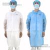 White Disposable Non-woven Lab Coat - Dustproof Isolation Suit for Food, Beauty, and Visitor Safety