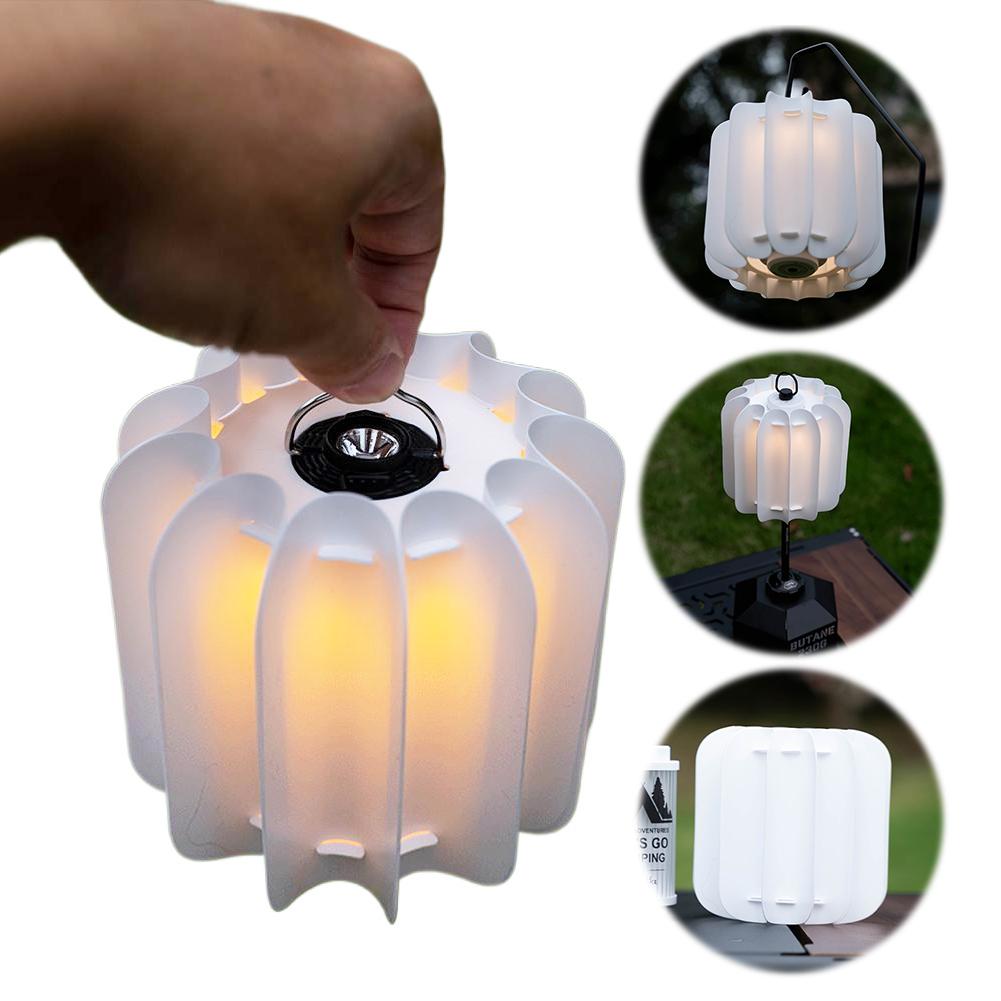 

For GZ Light Protective Cover Ultralight Pumpkin Shape Lampshade Waterproof Pleated Lantern Shade Camping Light Accessories China Mainland