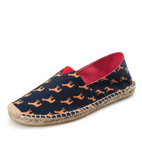 Scarpe da Uomo e da Donna in Tela e Lino Resistenti all'Usura: Scarpe da passeggio slip-on traspiranti, fatte a mano, casual