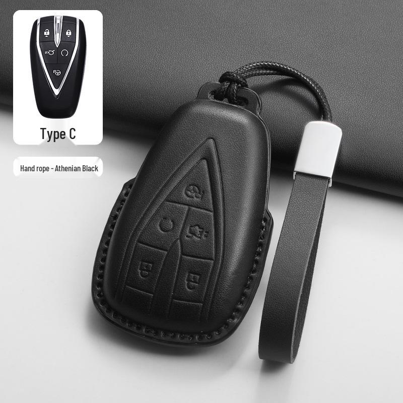 Changan CS75Plus/CS55Plus, Yidong, Oshan X5/Z6 Car Key Cover (Black)