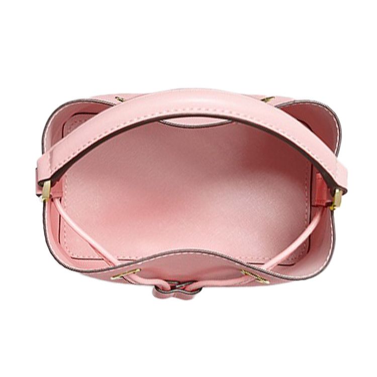 Michael Kors Suri Solid Color Versatile Simple Commuter Logo Leather Bucket Bag Women Handbags Light-Pink 35T0GU2C0L-POWDER-BLUSH