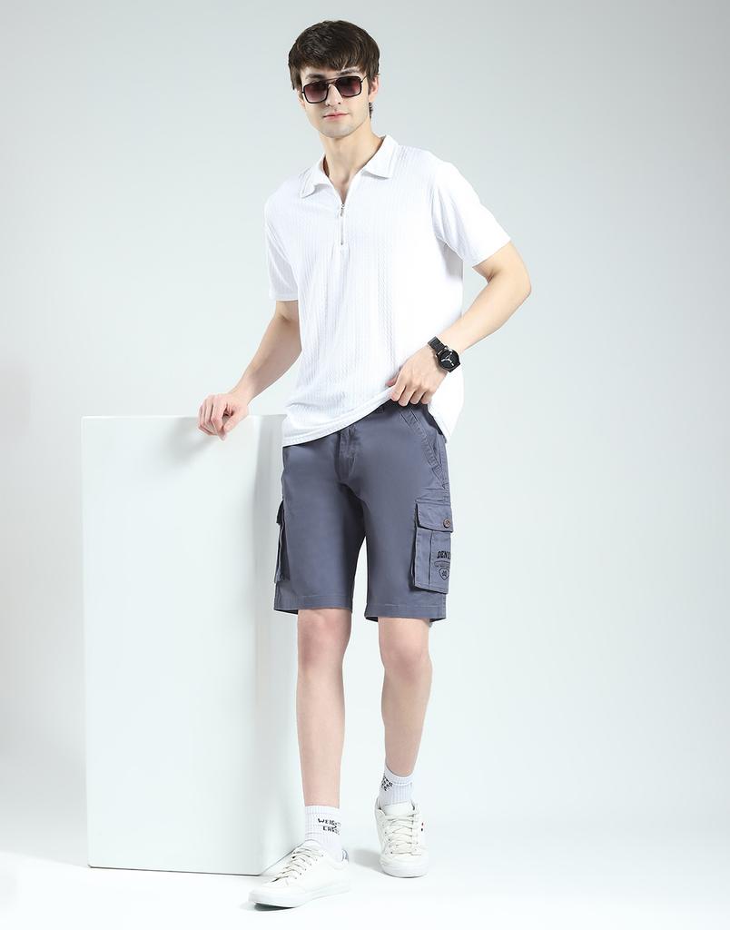 MONTE CARLO Men's Solid Regular Fit Short