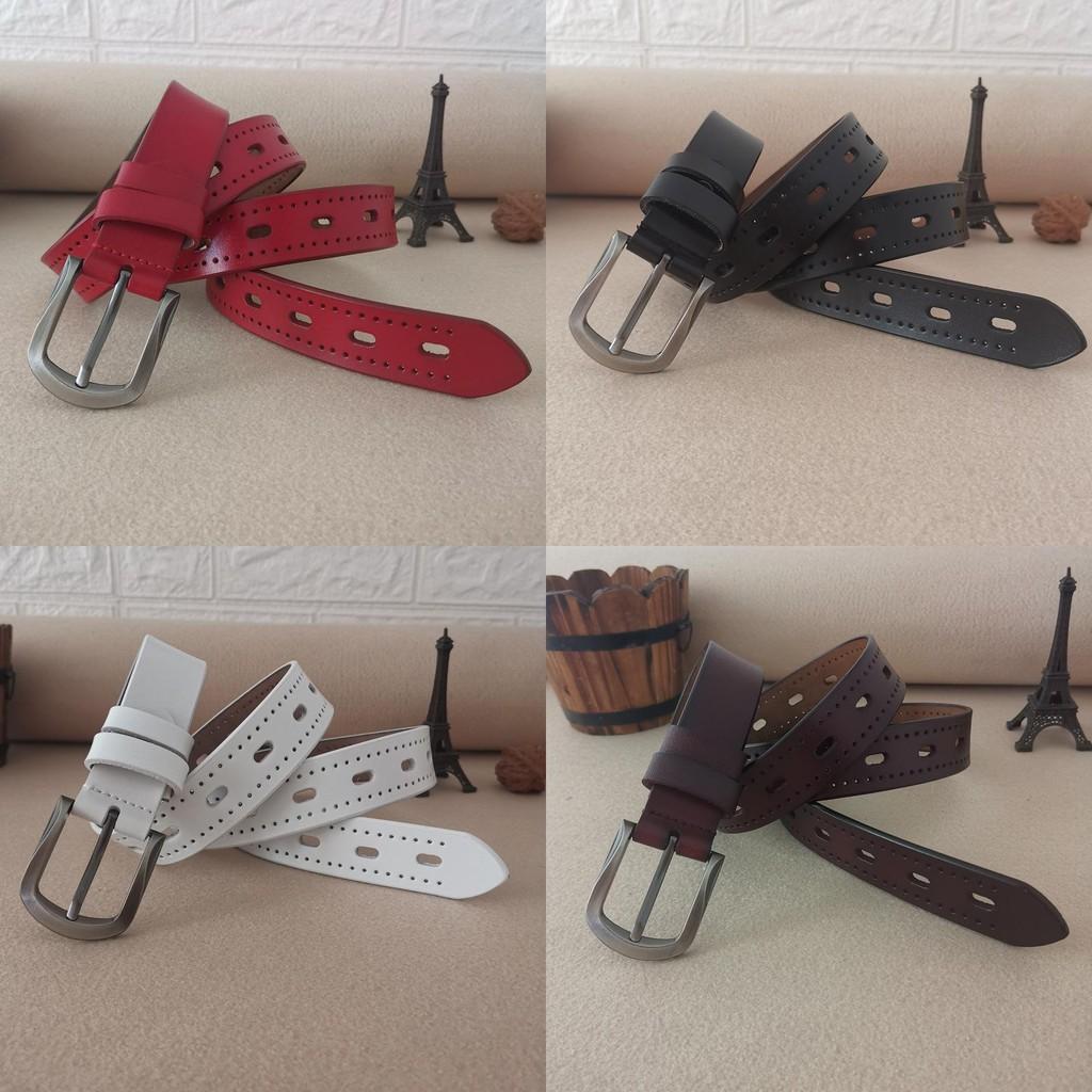 Fashionable Ladies Leather Waist Belt With Classic Pin Closure For Daily Wear