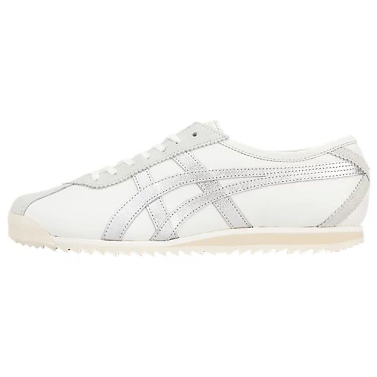 ONITSUKA TIGER Limber 66 Prestige Durable Low-Top Running Shoes Women Sneaker White Silver OT6000-0196