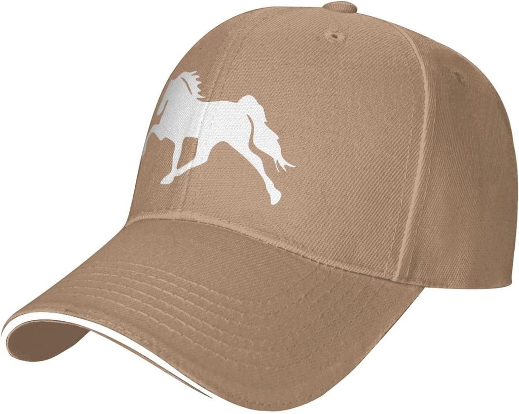 Tennessee Walking Horse Silhouette Polyester Baseball Cap Adult Casual Sun Protection Snapback Hat