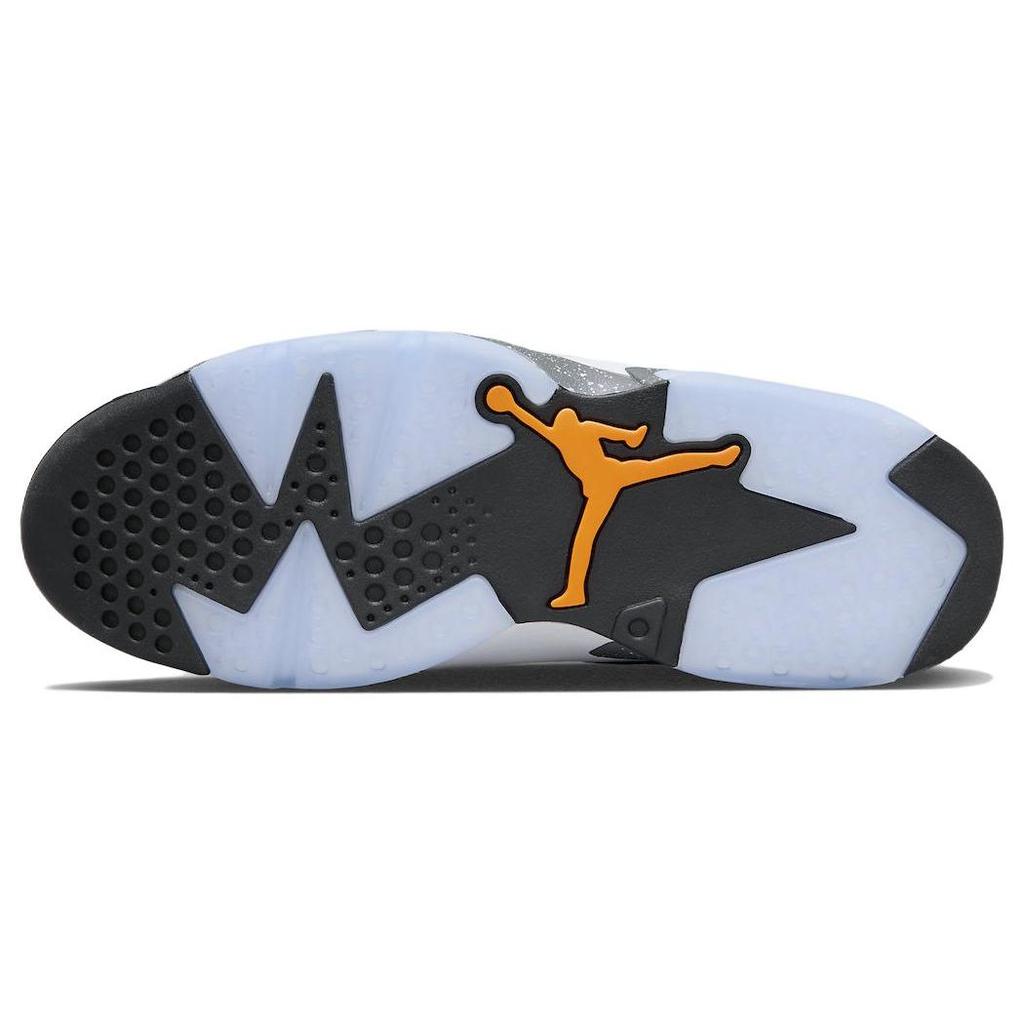 Paris Saint-Germain x Air Jordan 6 Retro Low Iron Grey Herren-Sneaker Light-Bone Magma-Orange White DZ4133-008