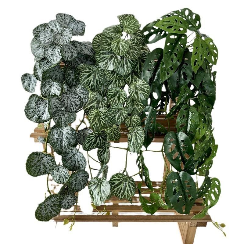 Green Leaf Wall Hanging With Soft Gel Material For Home Decor And Photography Props