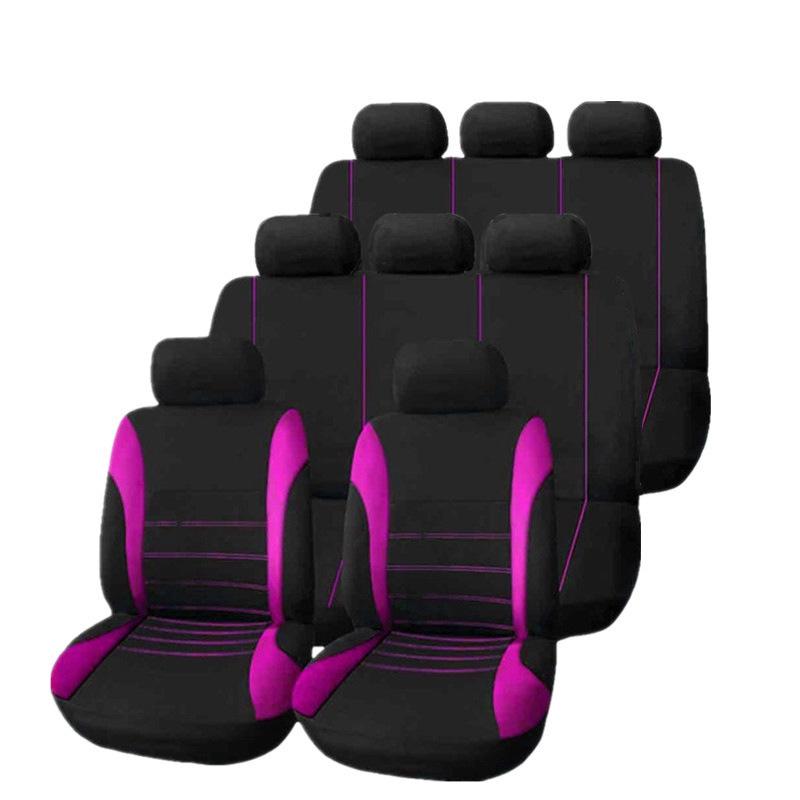 Universal Car and Minivan Seat Cover with Exclusive Waistline Design Fabric Cushion