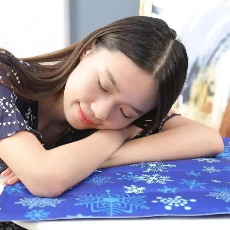Cooling Mat,Cool Pillow Ice Pillow,Water Cooling Seat Cushion for Office Chair & Car,Soft Summer Ice Water Pad 45*45cm