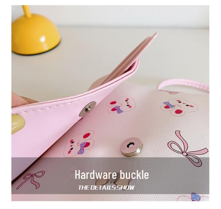 Korean Style Autumn/Winter Children's Cute Rabbit Crossbody Bag, Large Capacity