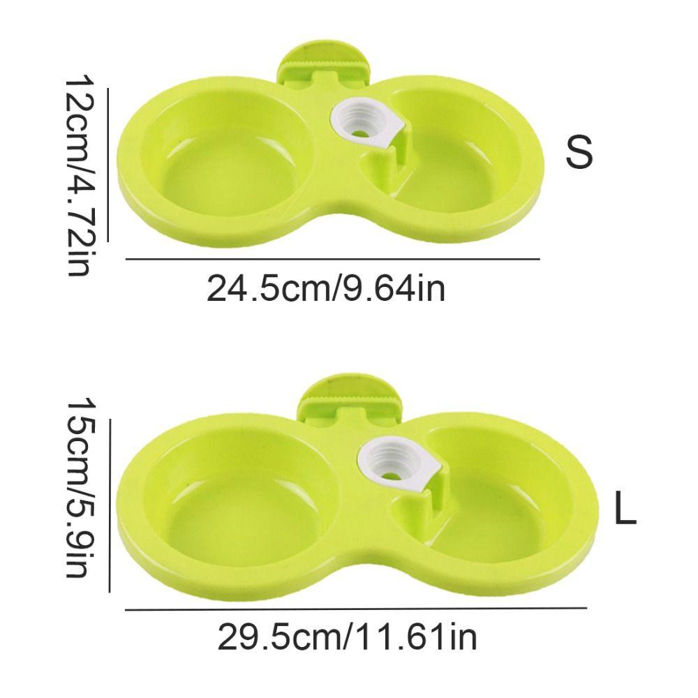 Závěsná klec pro psy Dvojitá miska Dvojitá miska Vodní fontána pro mazlíčky Krmivo pro psy Miska na vodu Kočky