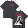 Zangeres Bad Gyal Album Grafisch T-shirt Heren Dames Katoen Y2K Kleding Ademend Rond Hals Korte Mouw Top