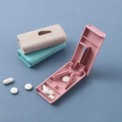 Reise-Pillendose, Medikamentenaufbewahrung, Organizer, Behälter, Medikamenten-Tablettenspender, Pillenetui, Medizinschneider