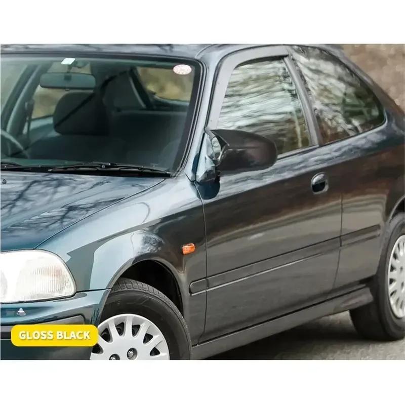 For HONDA CIVIC EK9 TYPE R 1996-2001 ABS Car Rearview Side Mirror Cover Wing Cap Exterior Door Housing Trim Adhesive Sticker