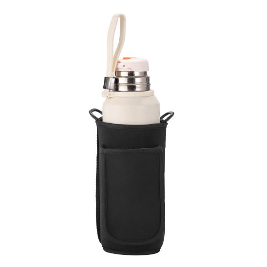 Magnetic Water Bottle Holder Bag with Phone Pocket Towel Buckle Gym Bottle Carrier Pouch Sleeve for Men