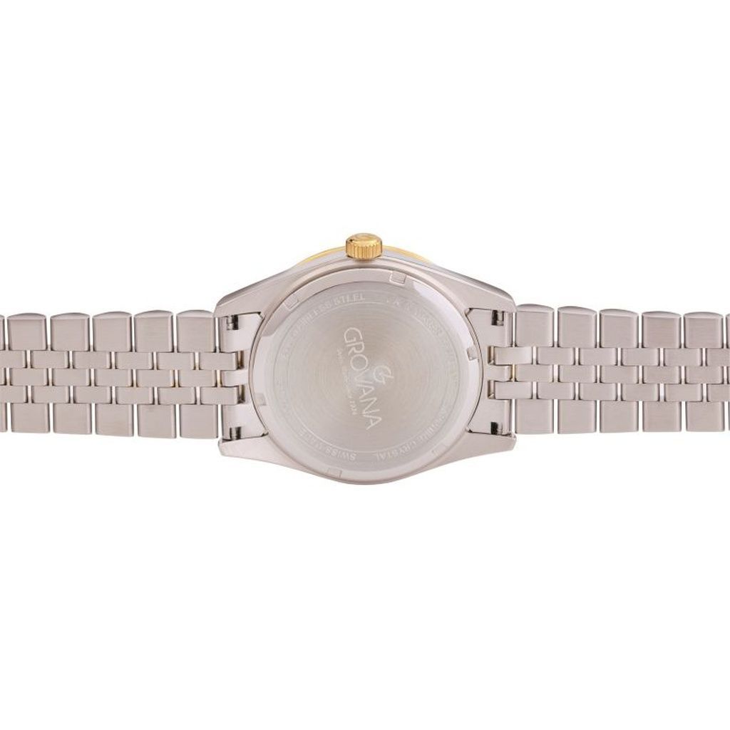 Grovana Kensington Royal Two Tone Stainless Steel Champagne Dial Quartz 1542.1141 Men's Watch
