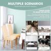 Waterproof Elastic Chair Cover Dining Room Solid Color Chair Slipcover Spandex Removable Chair Seat Cover for Kitchen Wedding