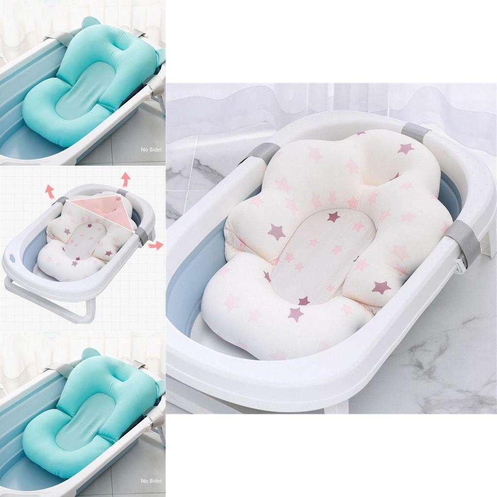 Clouds Baby Bath Pad Scientific Spinal Protection Non-slip Mat For Newborns