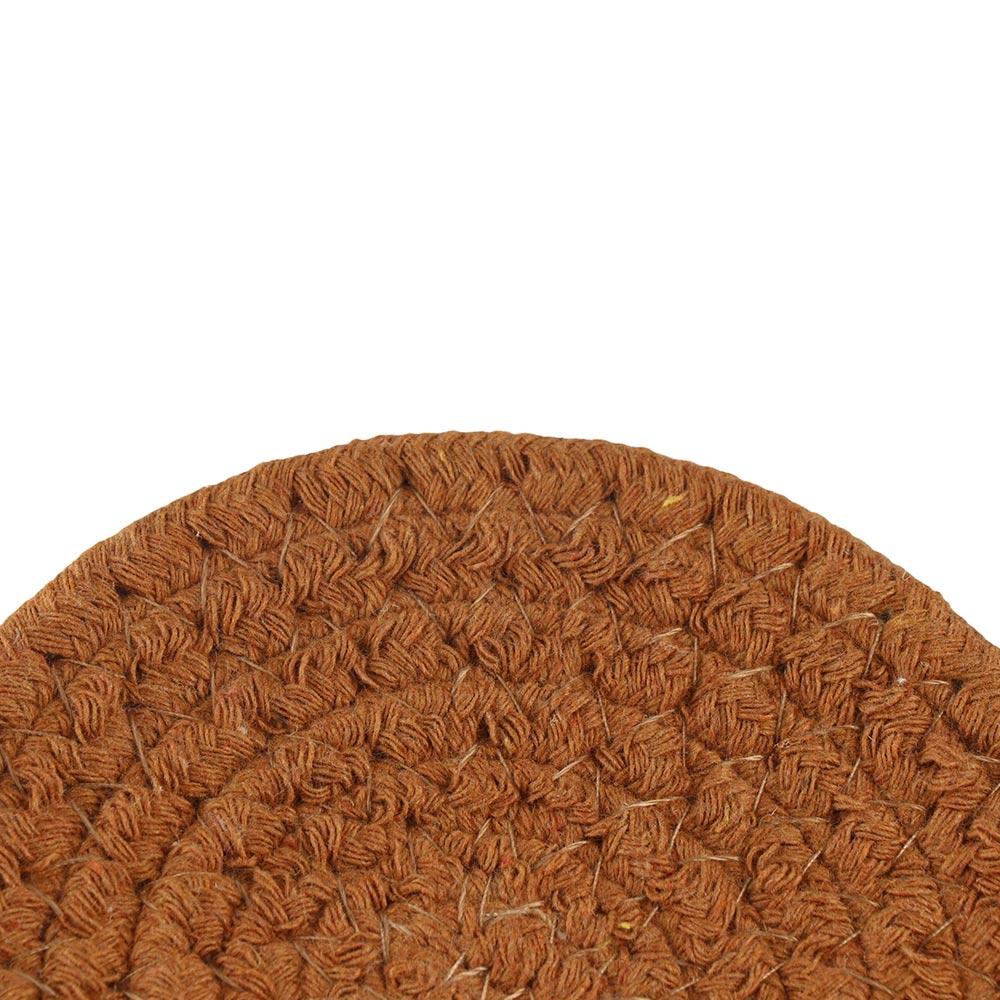 8/10 Pcs Cotton Rope Drink Coasters Round Dinner Plate Mat Set Thick Woven Trivet Placemats  Kitchen