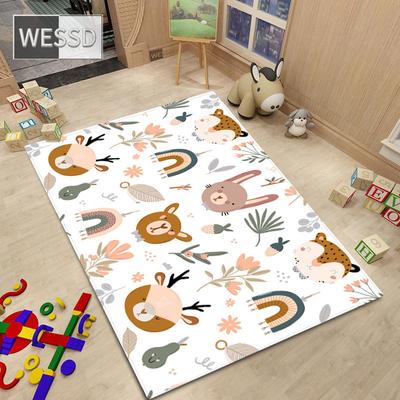 Nordic Style Rug Room Cartoon Animal Carpet For Bedroom Kawaii Room Rug Non-slip