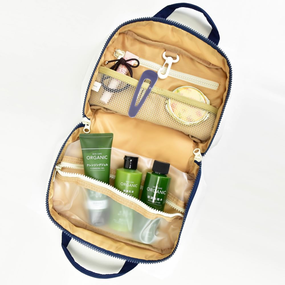 Travel pouch, 2-way hanging, toiletries, enjoy your trip, Snoopy, SPMS-173