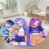 Huntrix Urban Round Floor Mat Suitable for Entryway Hallway Dining Room Dormitory Anti-slip Round Rug Decorate Offices Spiritual Gift