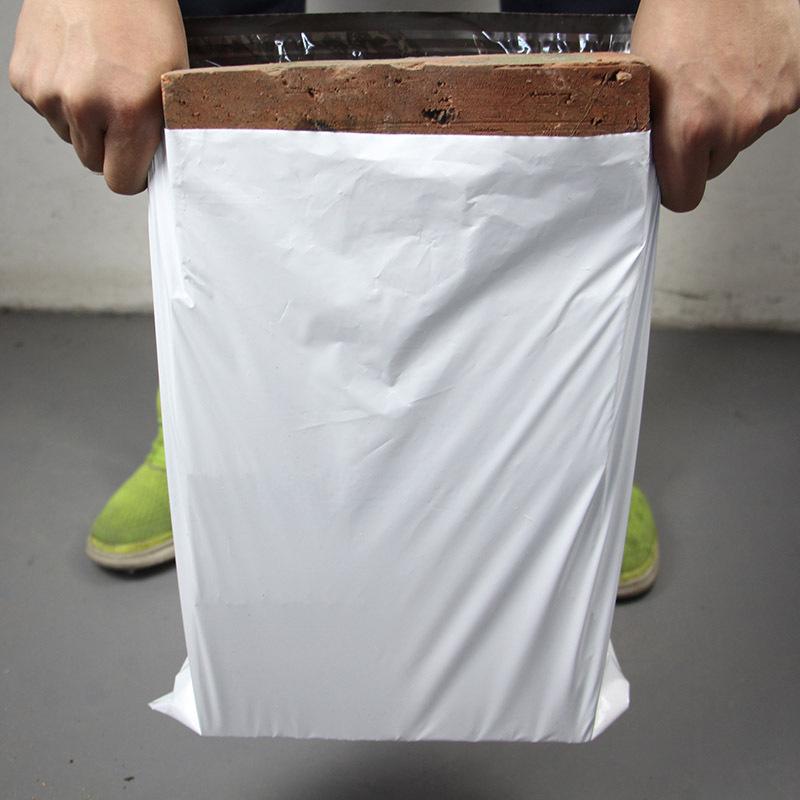 Gray and White Long Strip Waterproof Clothing Packaging Bag, Multi-Size Options