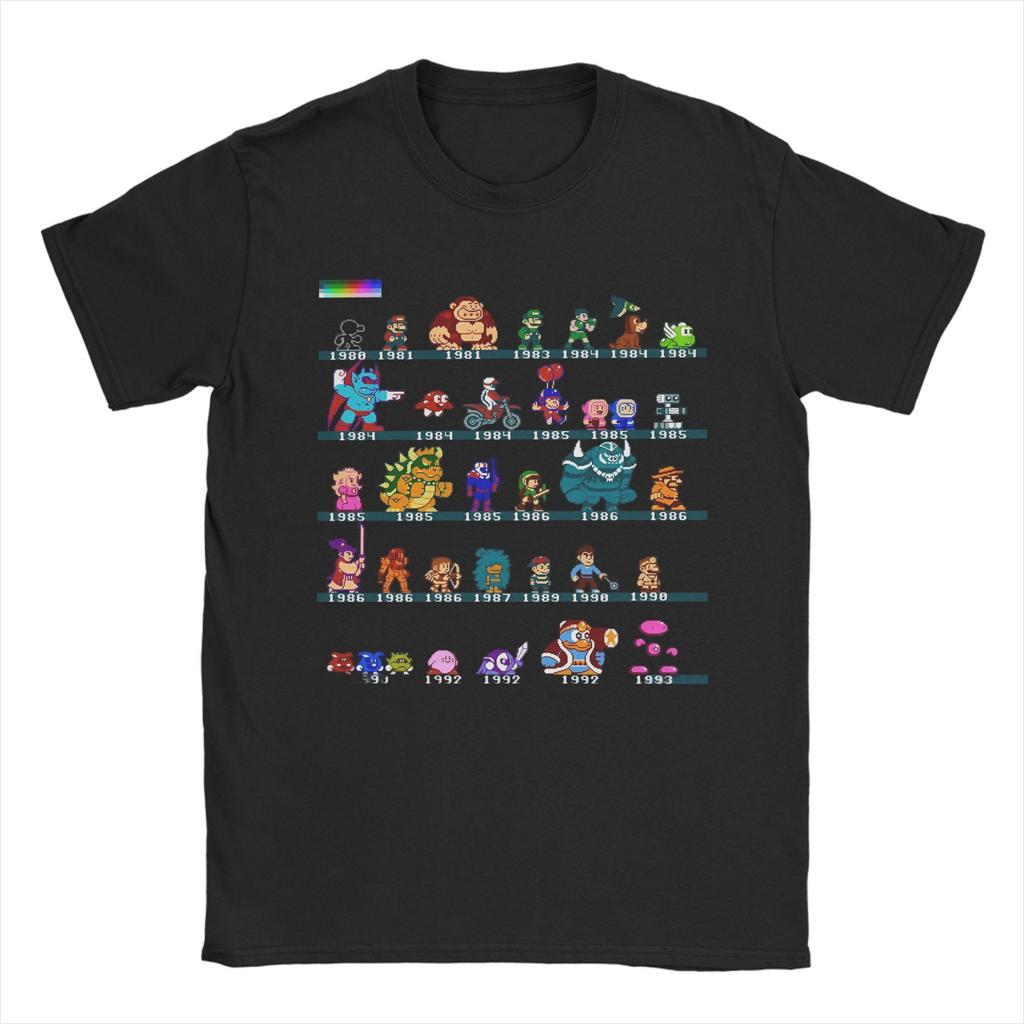 2026 New Fashion Funny Donkey Kong Video Games High Quality Soft T Shirts Mens Oneck Short Sleeve Tops Cotton Summer TopsTops