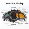 Motorcycle Speedometer Tachometer Oil Level Water Temperature Oil Press Voltage Odometer Meter Motor Electronic for Bajaj 200NS