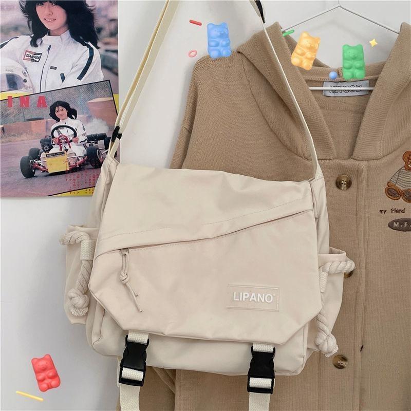 Nylon Handtaschen Schulter Tasche Große Kapazität Umhängetaschen für Teenager Mädchen Männer Harajuku Messenger Tasche Student Schule Taschen Sac