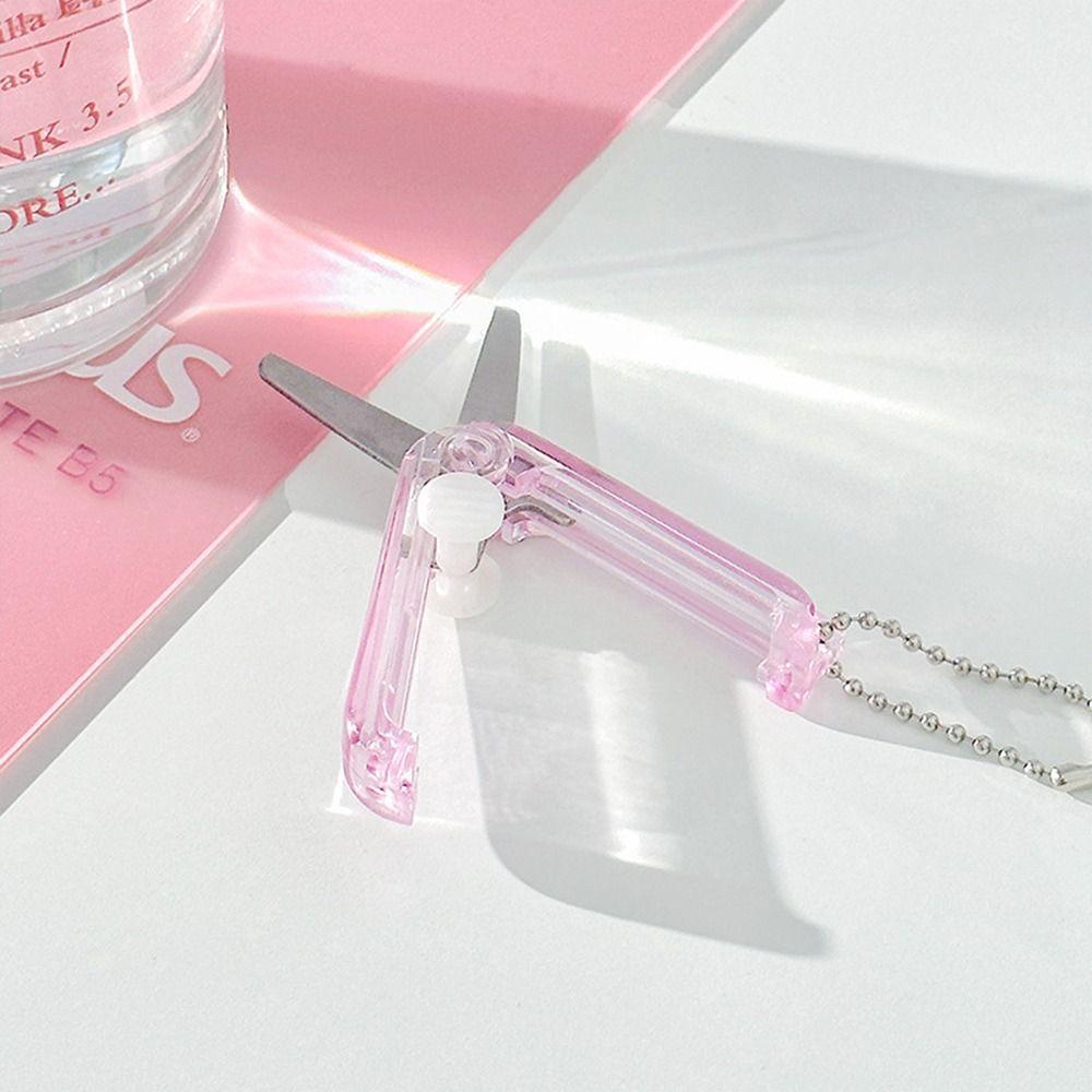 Multifunctional DIY Handcraft Scissor Stainless Steel Safe Mini Scissor Folding Scissor  Office