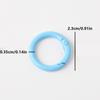 Yogodlns 10Pcs/Lot 16 Colors Metal O Ring Clasp Openable Round Carabiner Keychain Clips Hook Dog Chain DIY Jewelry Buckle Connector Bags Accessories
