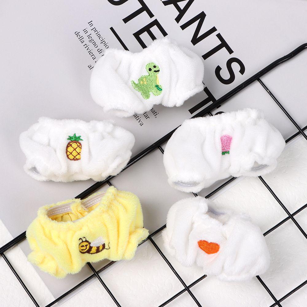 Love Peach Cartoon Pattern Lovely Underpants Plush Panties Idol Dolls Clothes 20cm Doll Underwear