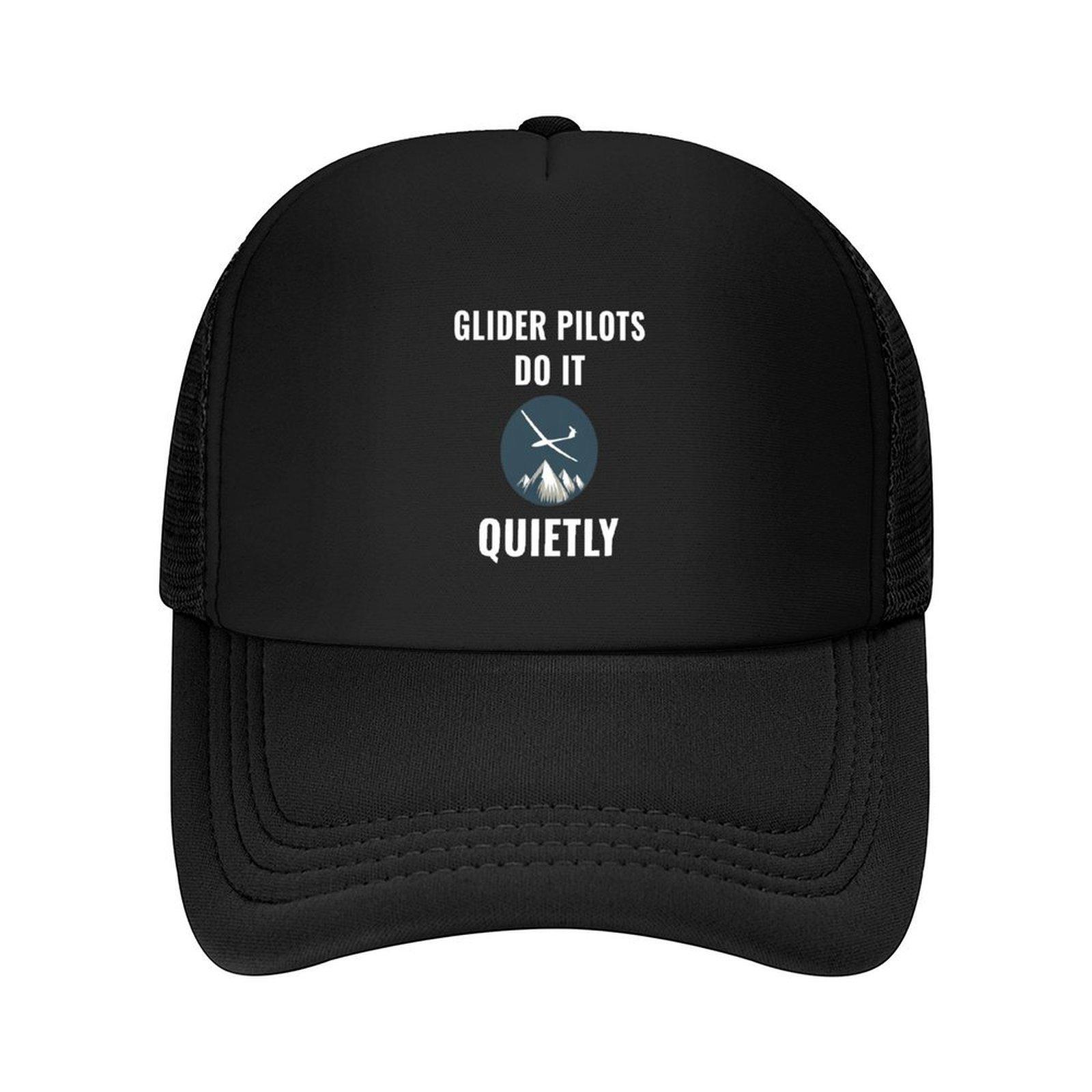 Glider Pilots Do It Quietly Glider Pilot Baseball Cap Hat Baseball Cap Horse Hat Unique hats summer hat Unisex Womens