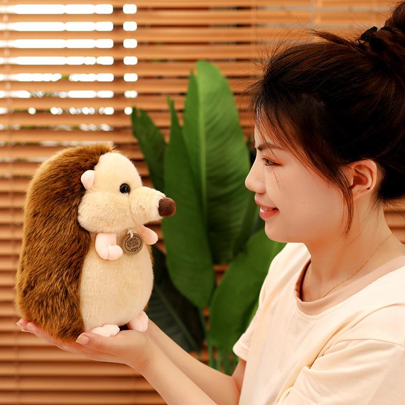 Simulation Cute Hedgehog Plush Toys Funny Children's Plush Gifts Animal Stuffed Doll For Kids Children Boys Baby Birthday Gifts